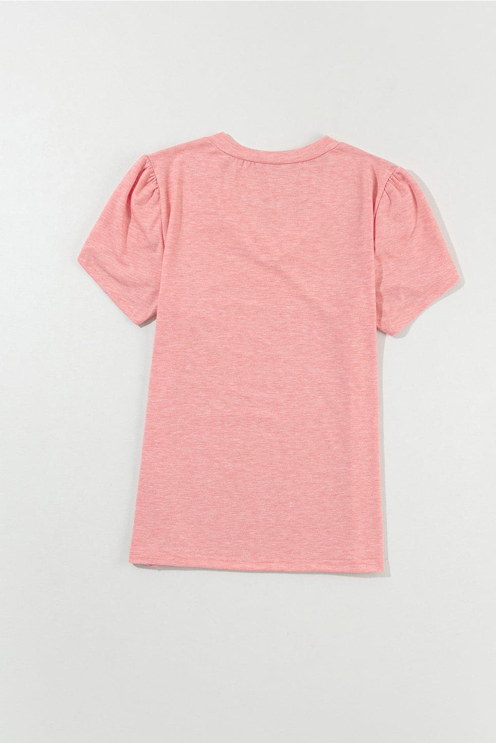 V-Neck Petal Sleeve T-Shirt.