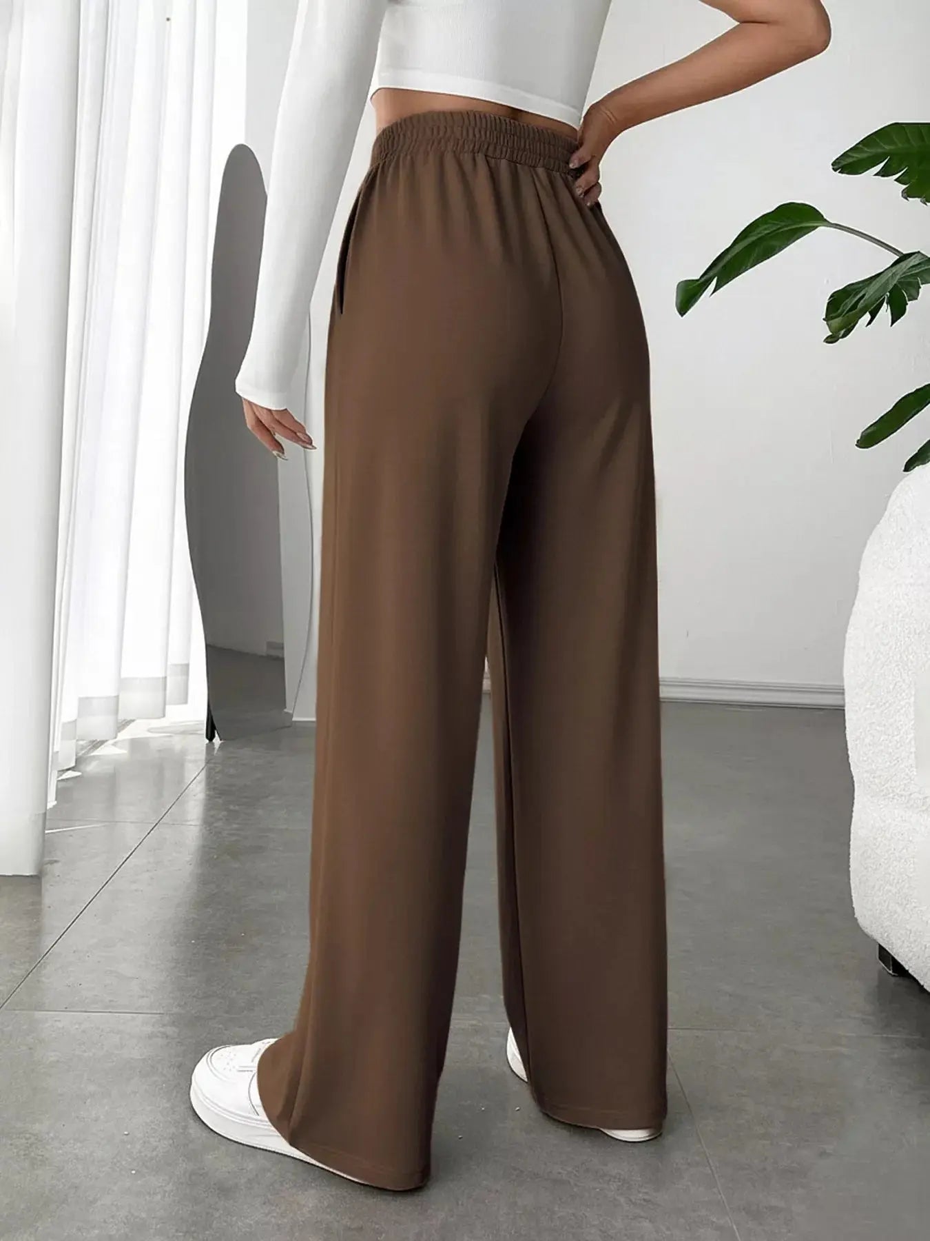 Wide Leg High Waist Pants Simply Love