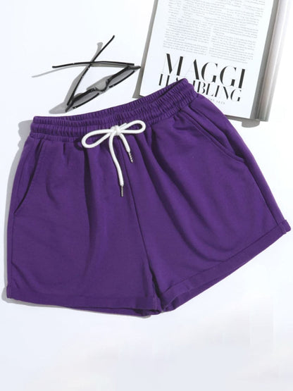 Drawstring Shorts with Pockets.