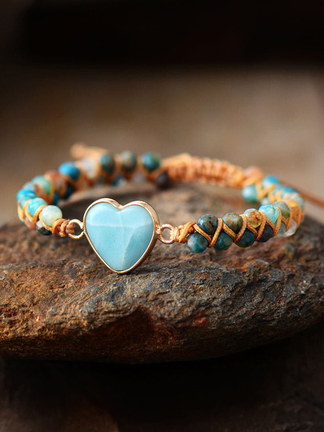 Heart Shape Beaded Bracelet.