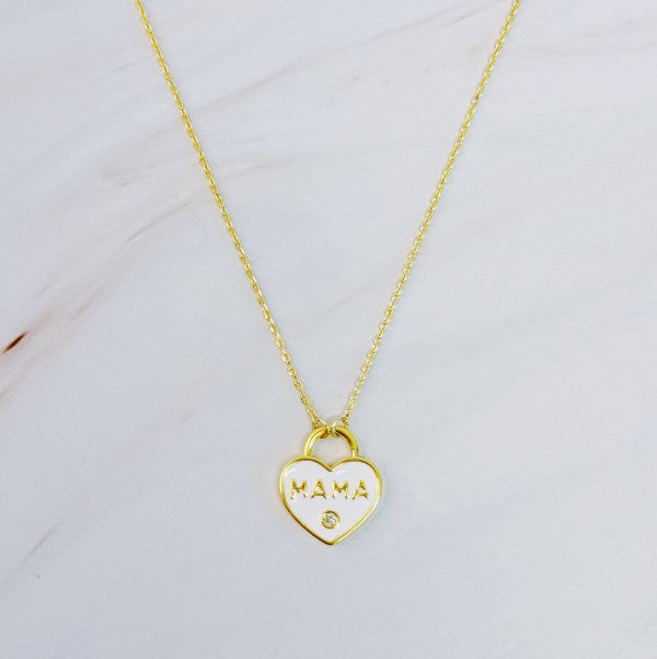 Pastel Locket Mama Necklace