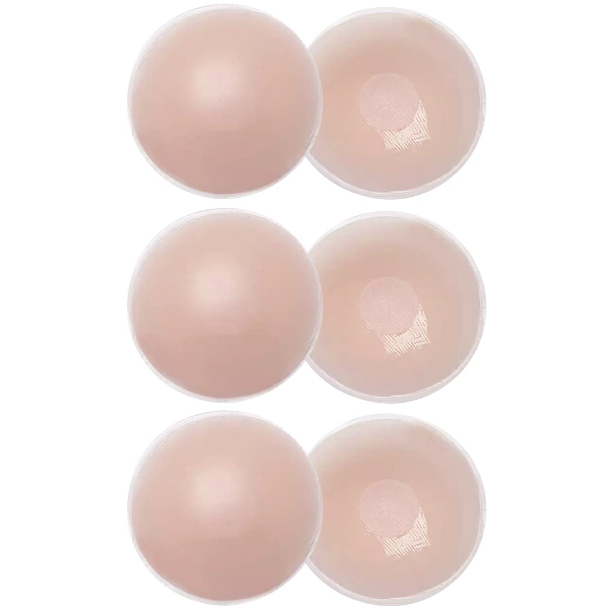 Invisible silicone nipple covers with reusable adhesive – discreet pasties for braless comfort and convenience