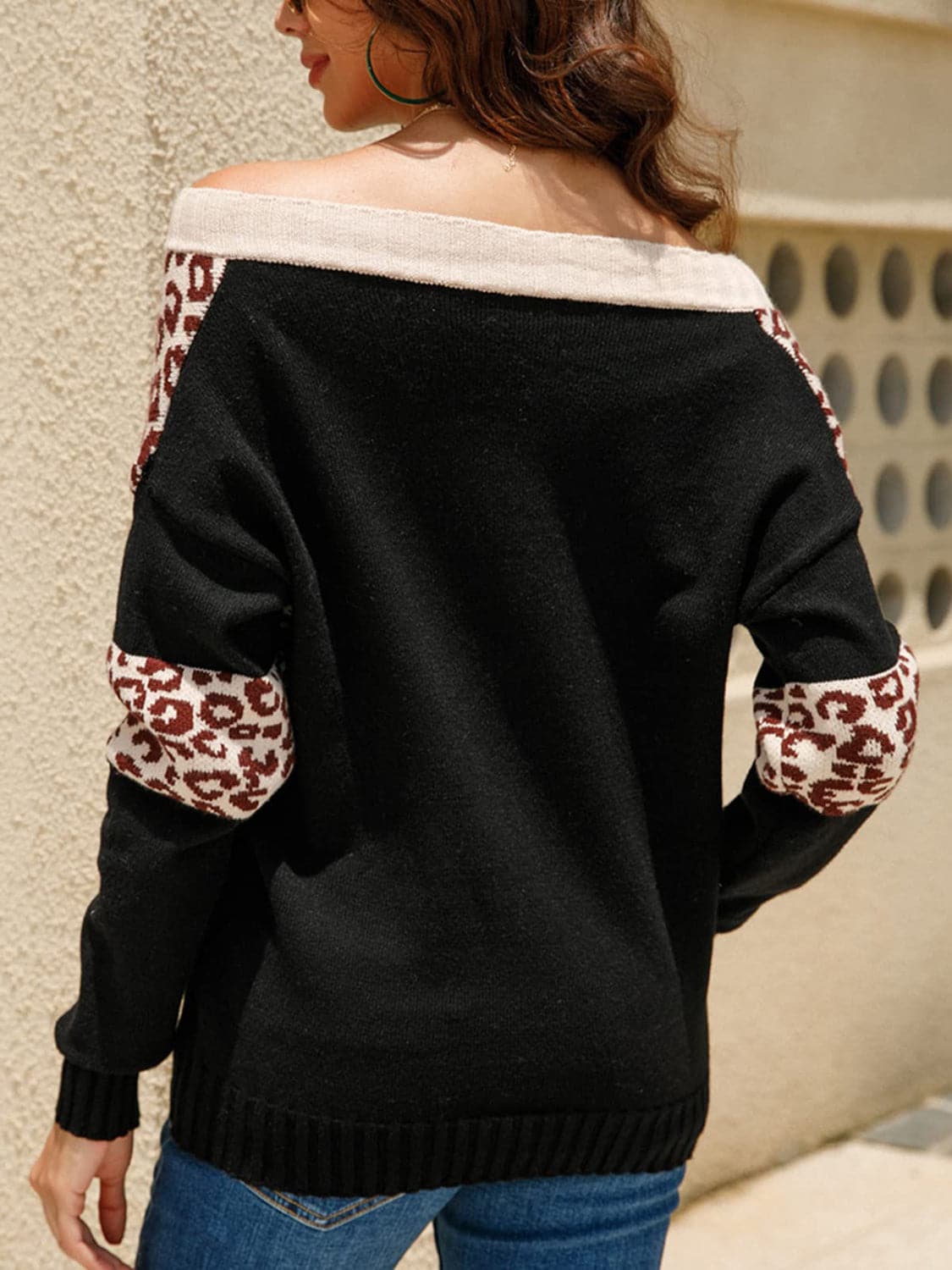 Leopard Long Sleeve Sweater.