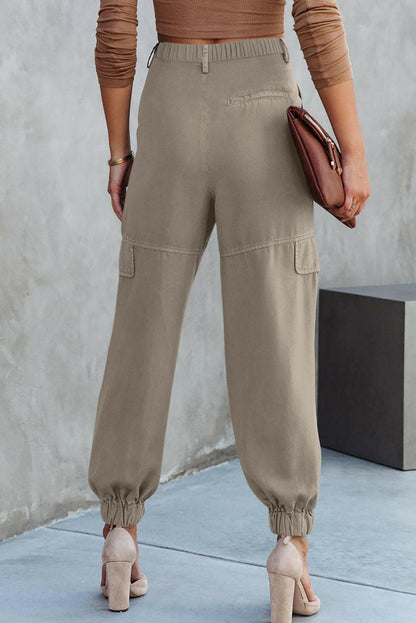 High Waist Cargo Pants.