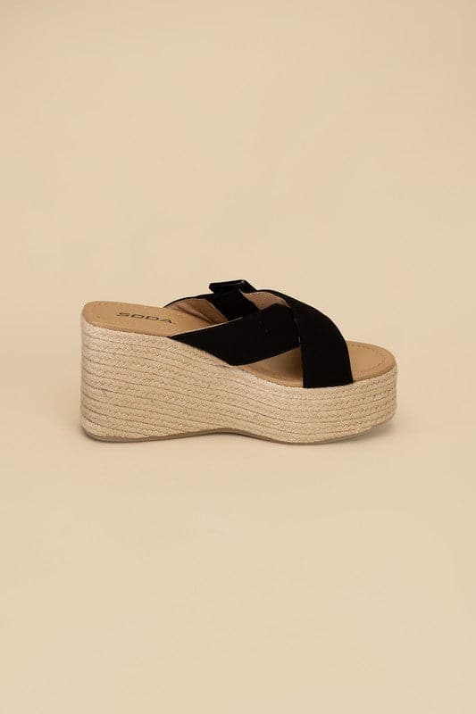 Manta Espadrille Platform Slides.