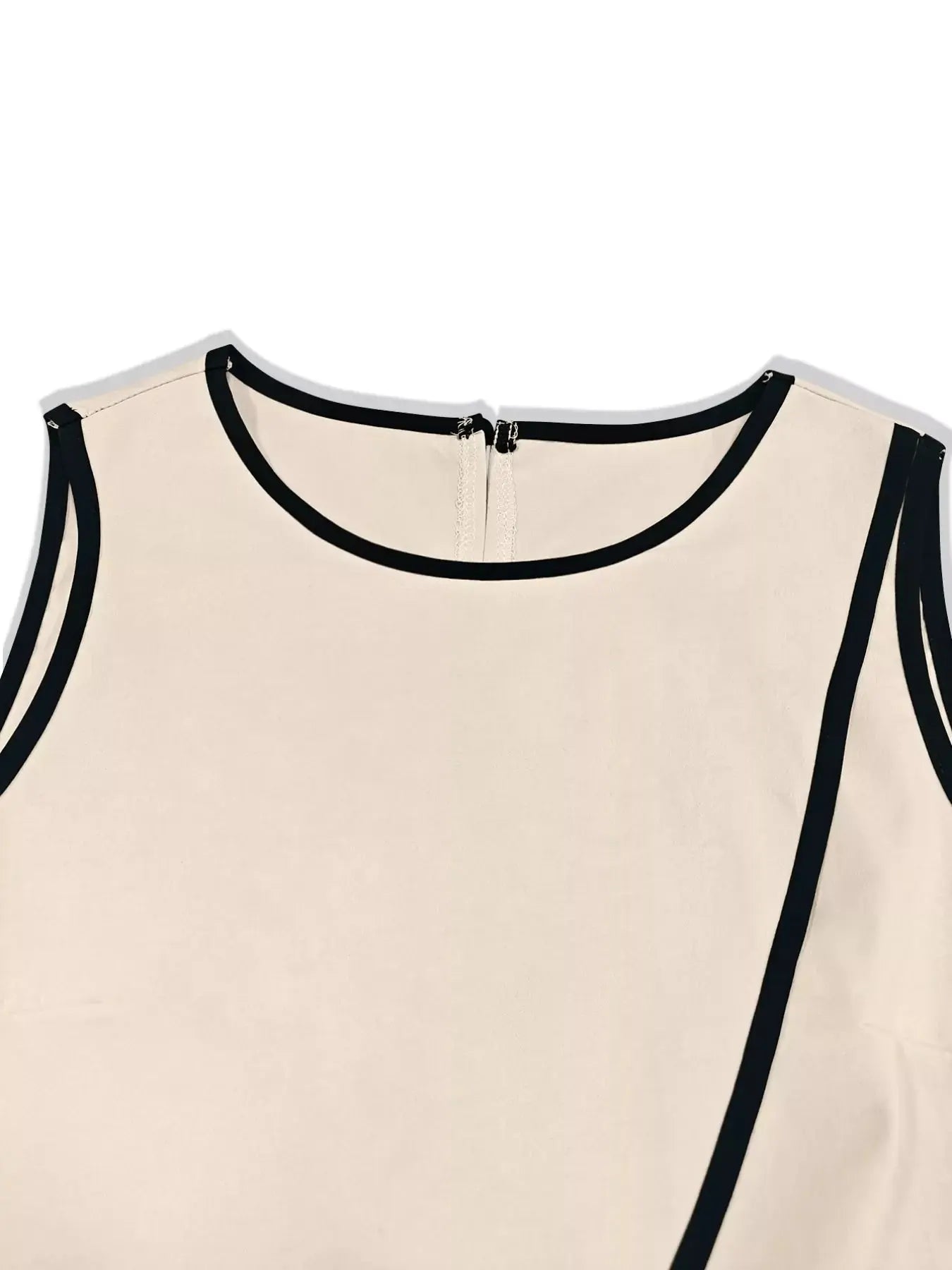 Contrast Trim Top and Wide Leg Pants Set Simply Love