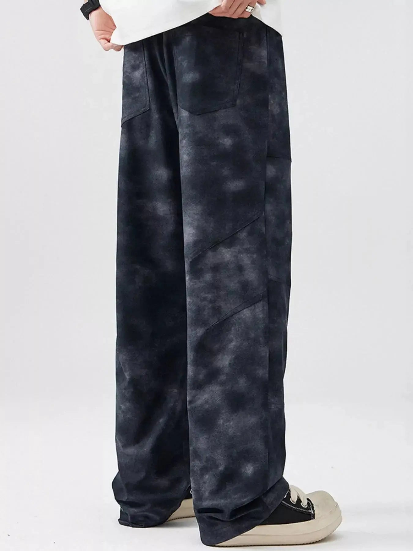 Men's Full Size Vintage Wash Wide Leg Pants Plus Size Simply Love