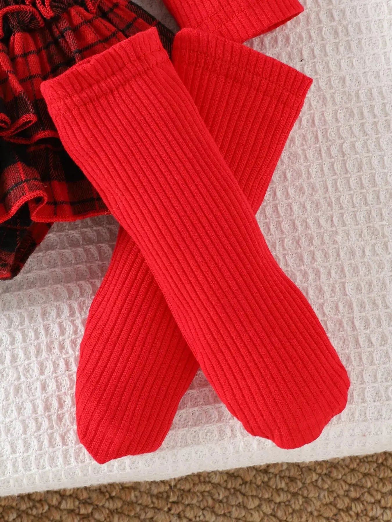 Children's Christmas Ruffle Trim 4-Piece Set Simply Love