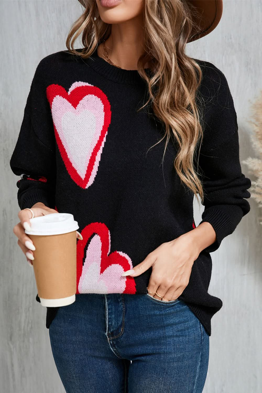 Heartfelt angel wings long sleeve sweater