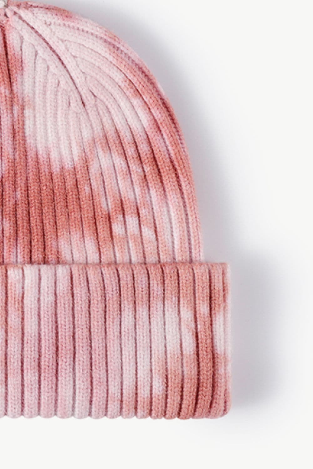 Tie-Dye Ribbed Cuffed Beanie.