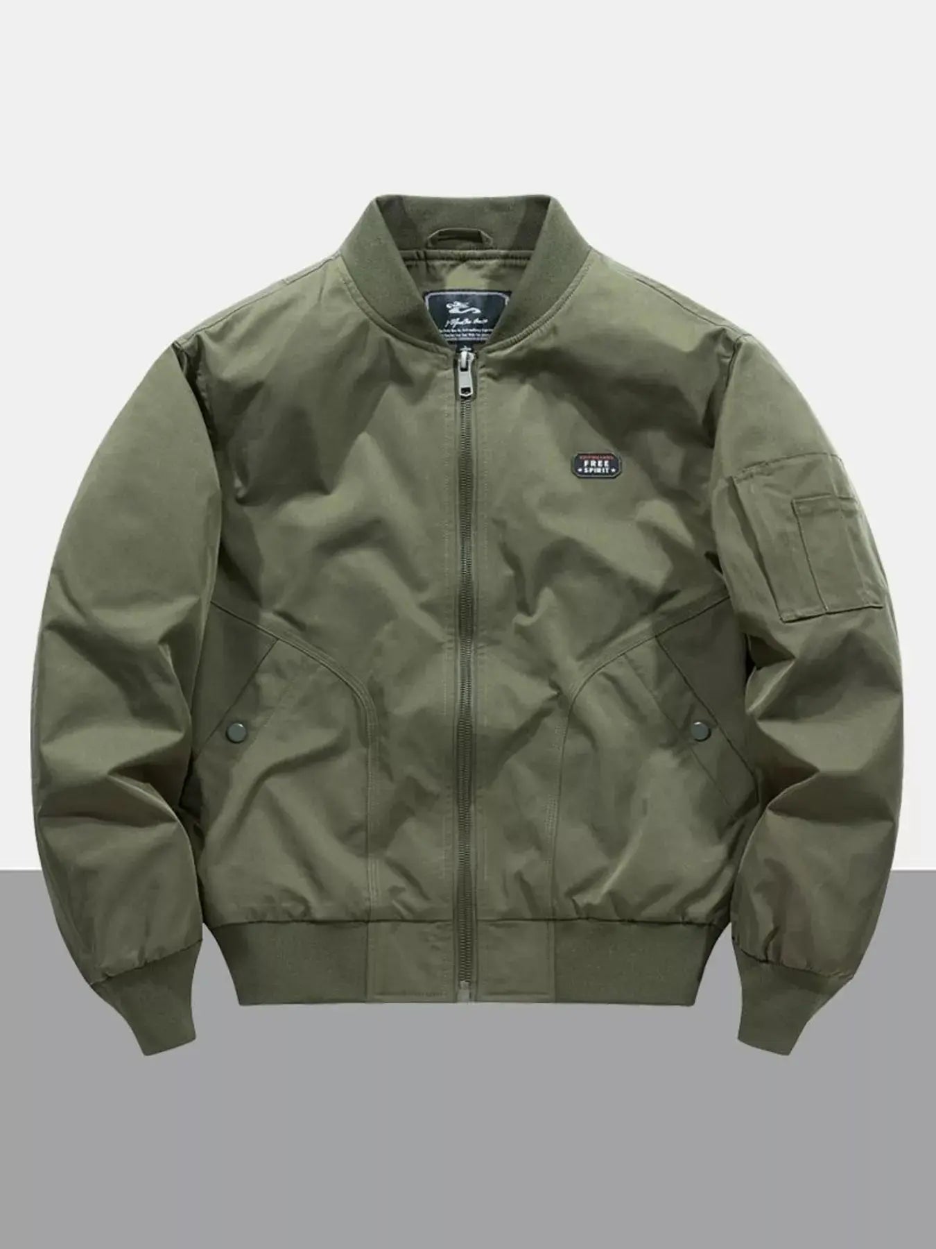 Men's Plus Size Zip Up Long Sleeve Jacket Simply Love