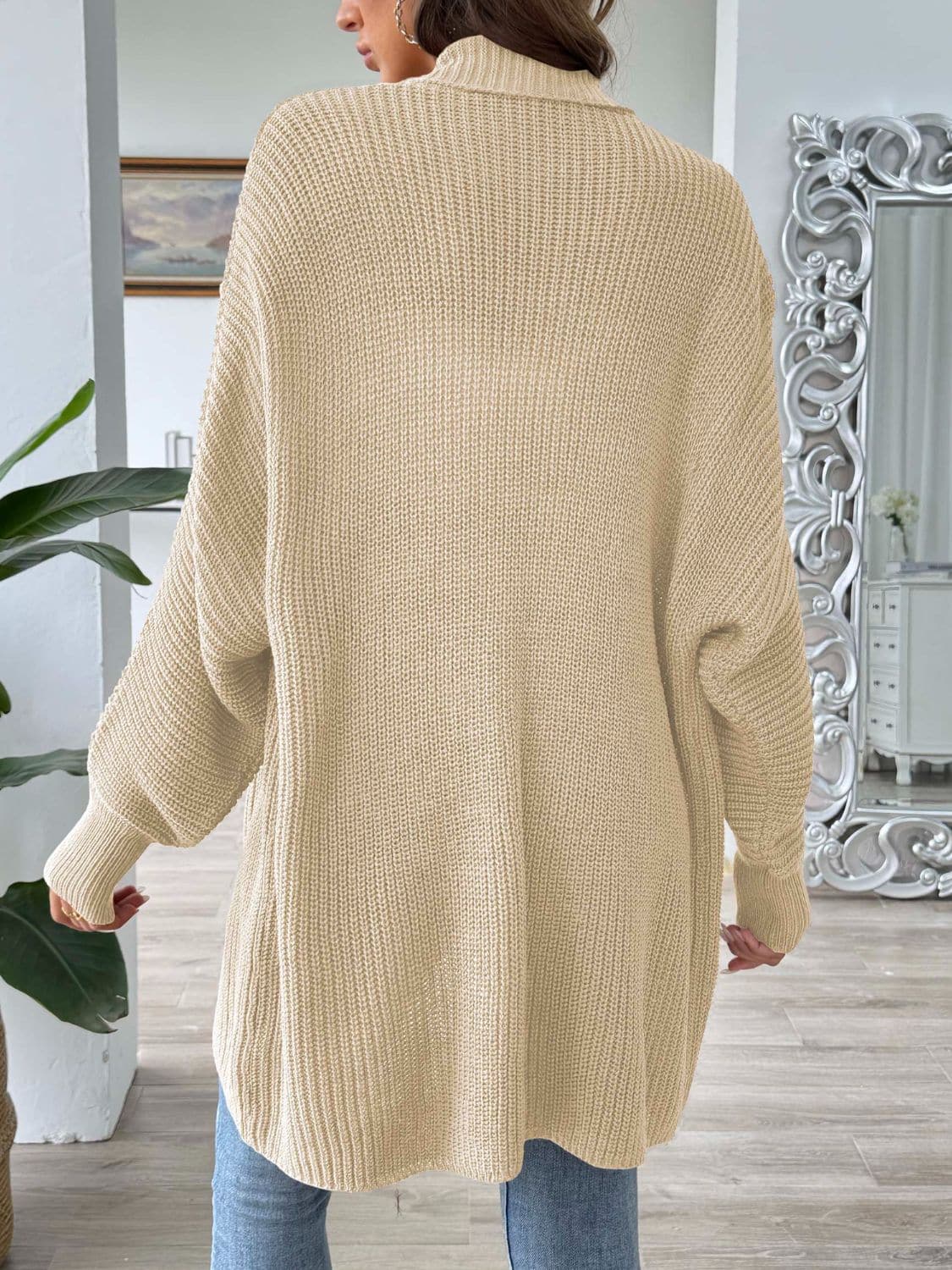 Cozy open front cardigan - 100% acrylic