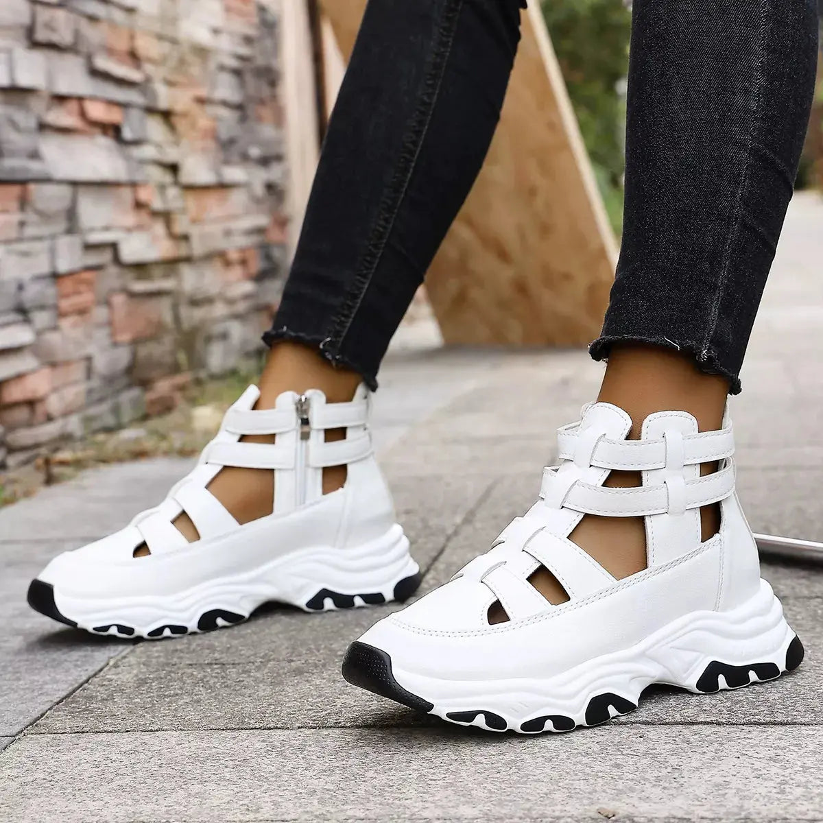 Cutout Platform Sneakers Simply Love