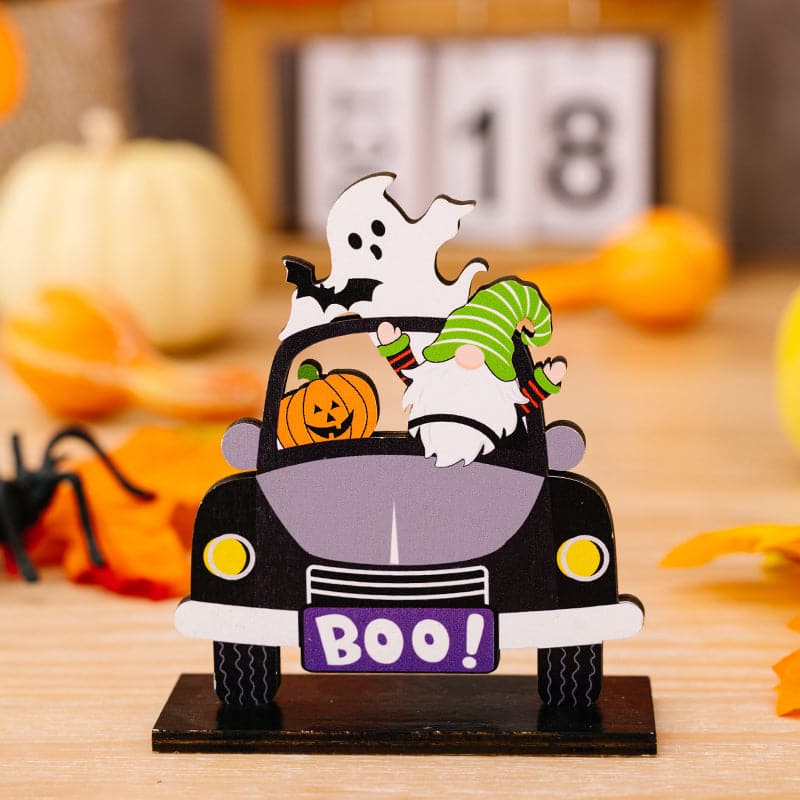 Halloween car-shaped ornaments set