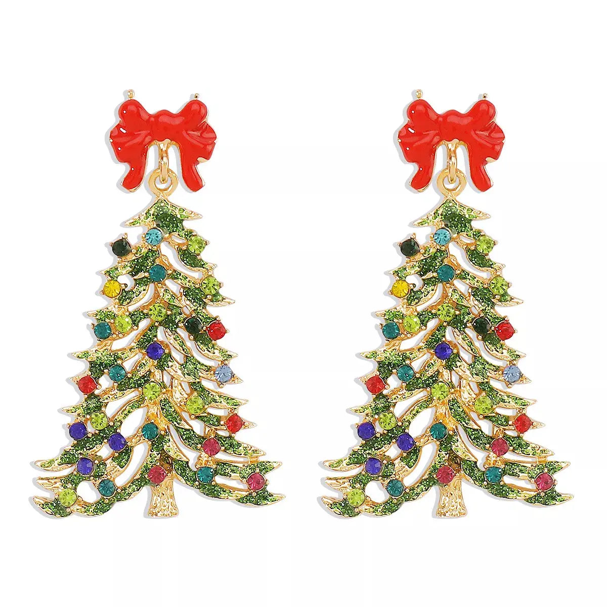 Christmas Tree Dangle Earrings Simply Love
