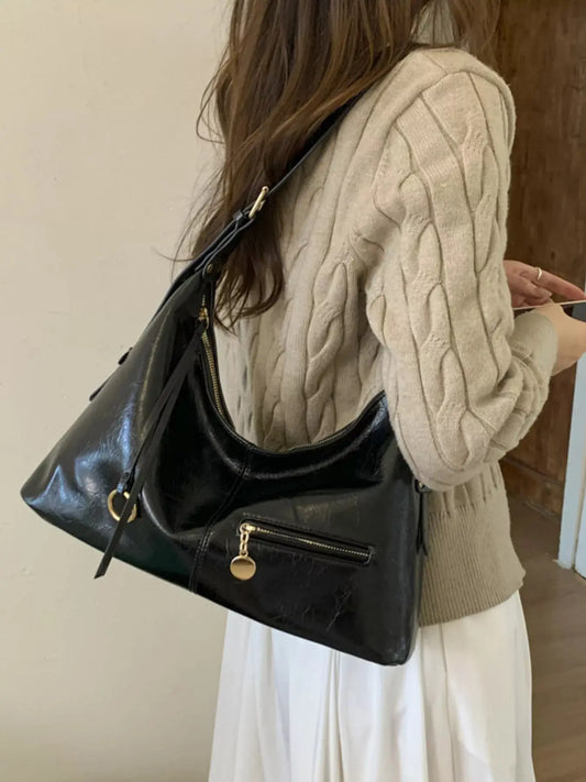 Leather Hobo Shoulder Bag Simply Love