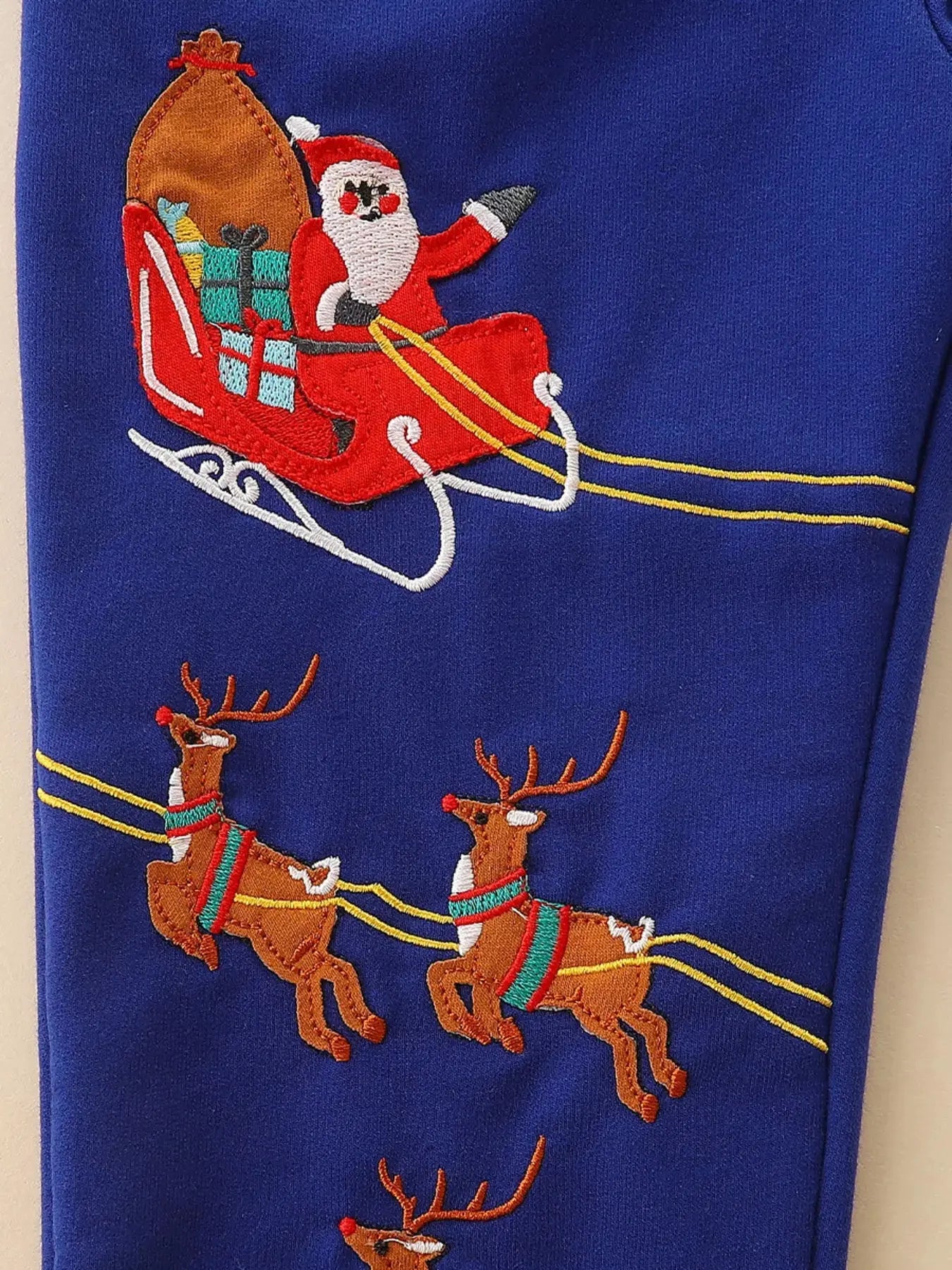 Children's Reindeer Embroidered Christmas Outfit Set Simply Love