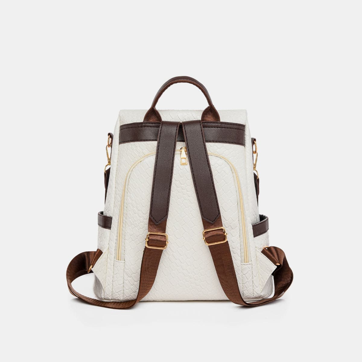 Stylish PU leather large backpack for everyday adventures