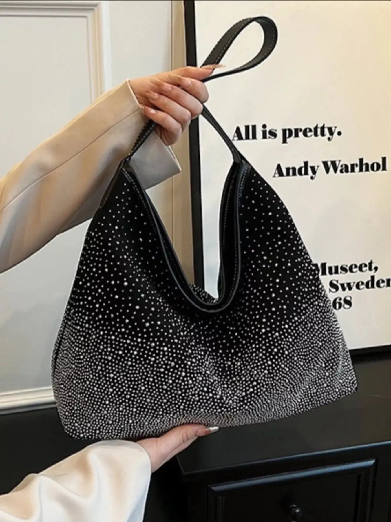 Rhinestone Tote Bag Simply Love