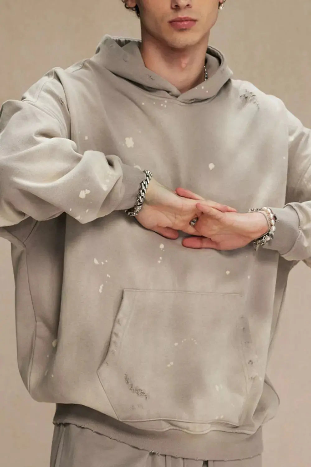 Men's Plus Size Drawstring Kangaroo Pocket Hoodie Simply Love