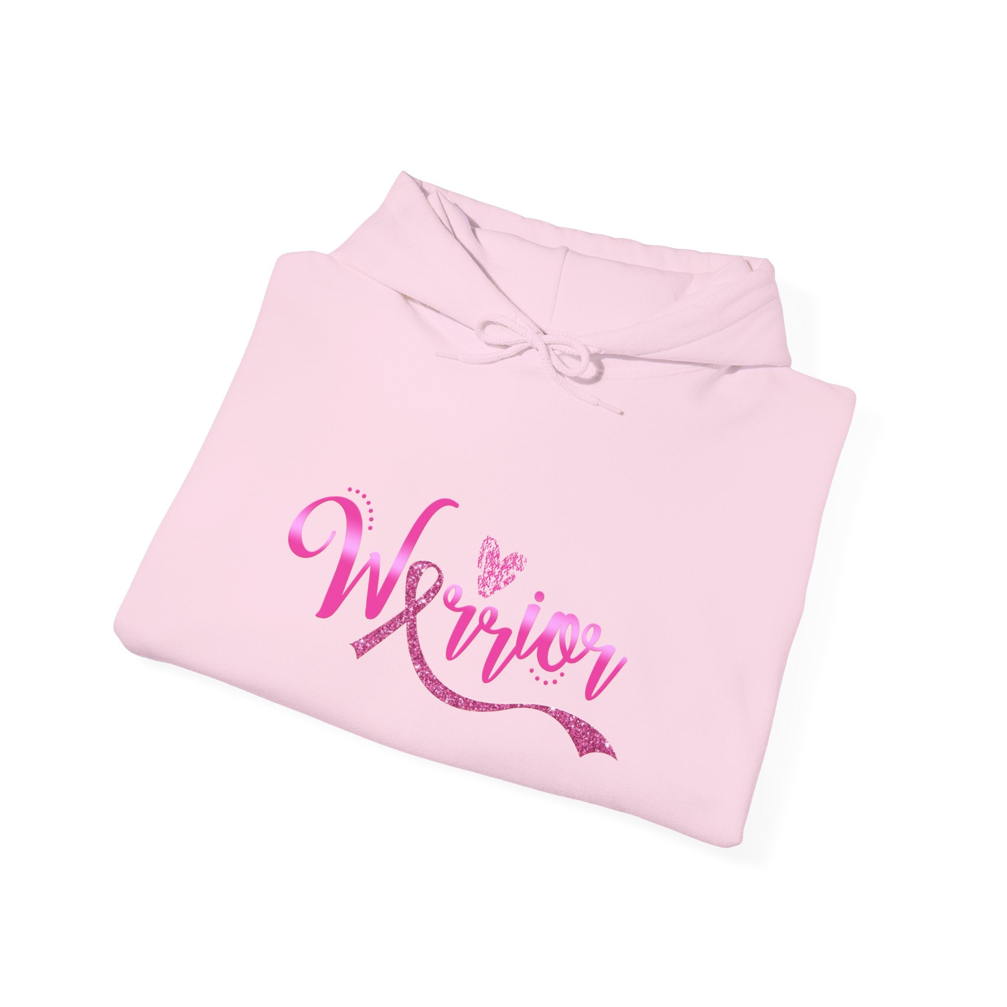 Warrior Breast Cancer Awareness Hoodie With Pink Ribbon Inspired Graphic Gildan 18500 Unisex S To 5XL Coco’s Tee Boutique