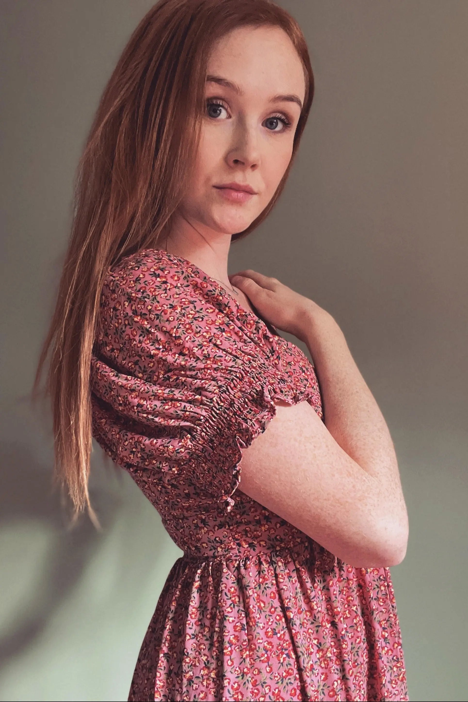 Pink Floral Puff Sleeve Maxi Dress Smocked Waist Tiered Hem PinkBlush