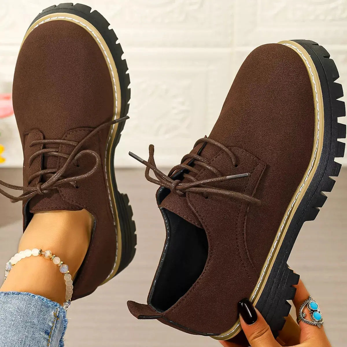 Lace-Up Platform Loafers Simply Love
