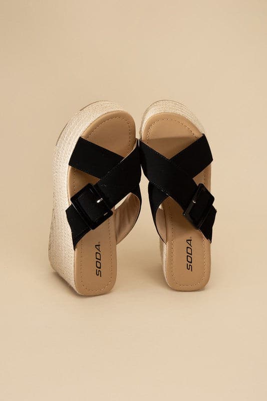 Manta Espadrille Platform Slides.