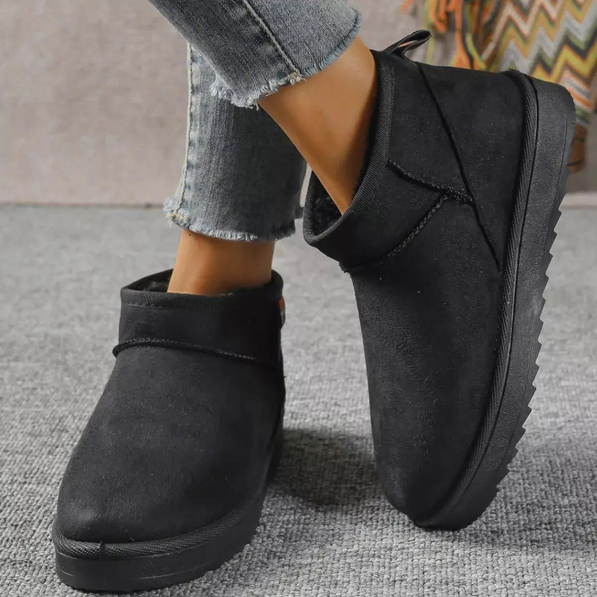 Round Toe Platform Boots Simply Love