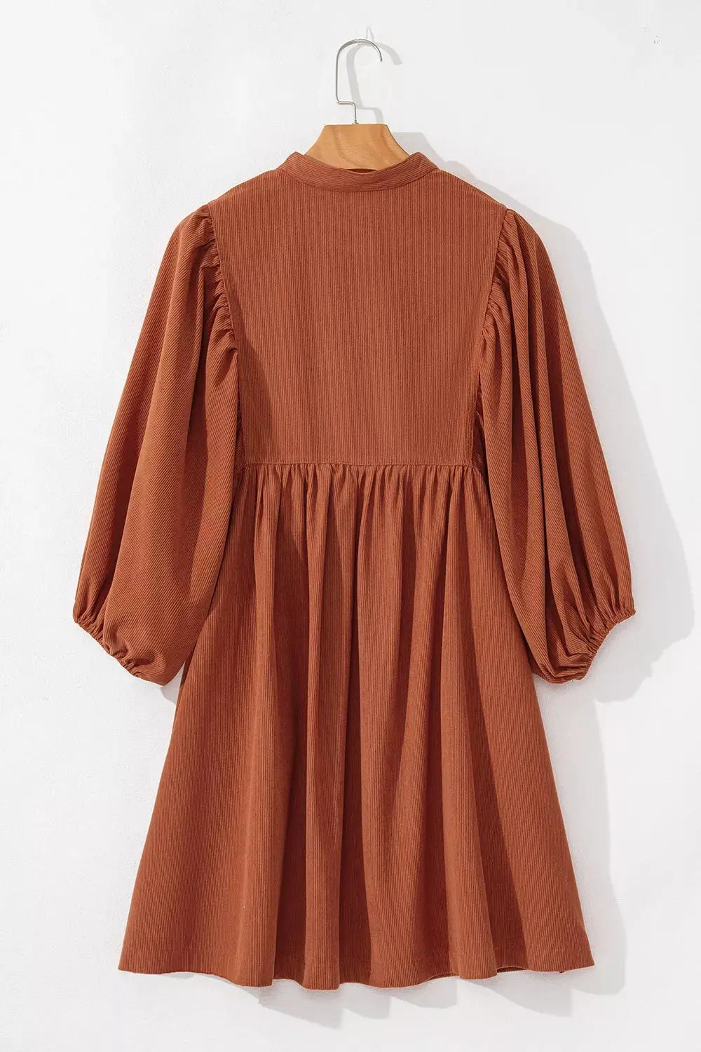 Corduroy Button-Down Babydoll Dress Simply Love