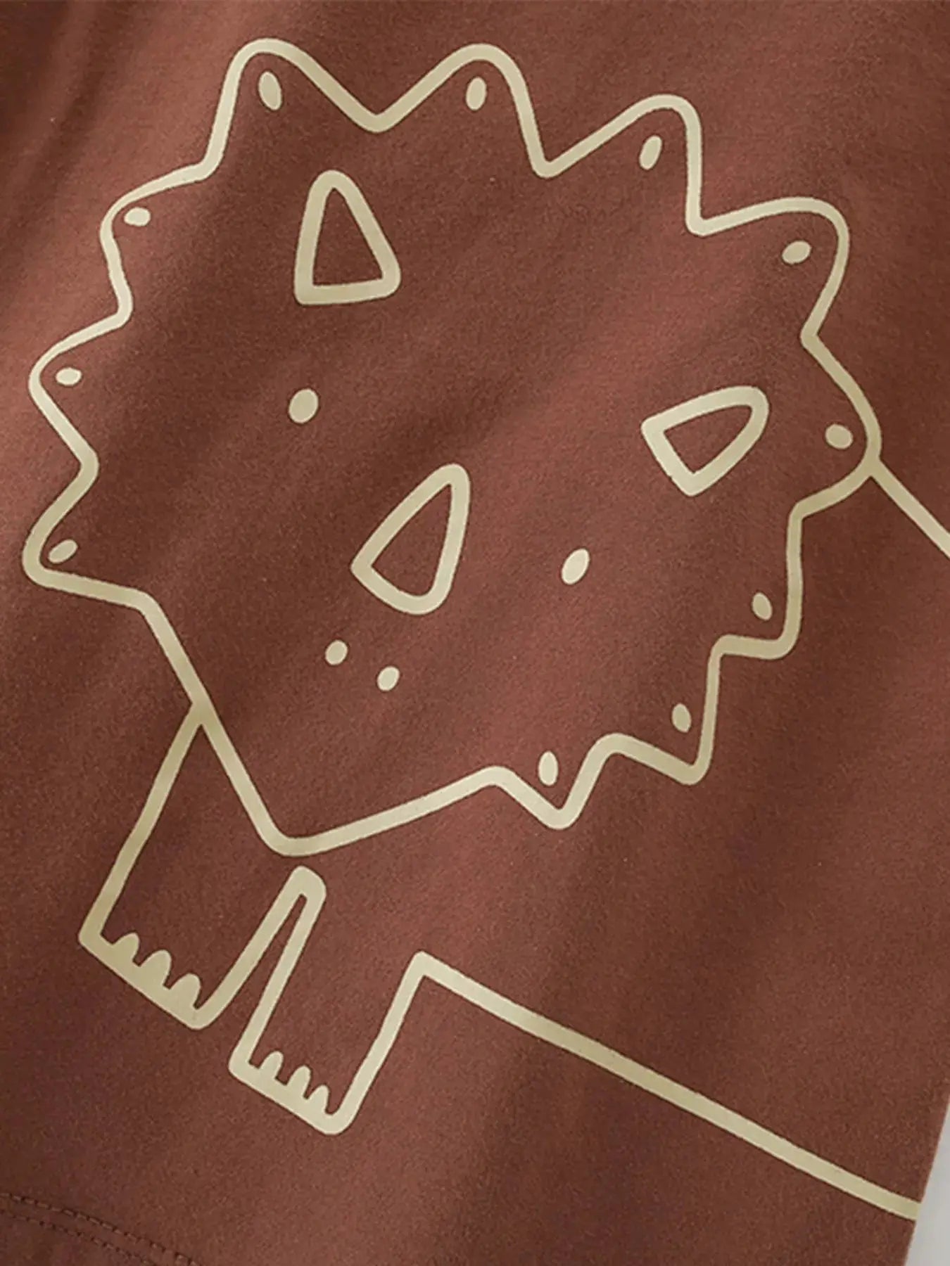 Children's Cartoon Lion Round Neck T-Shirt Simply Love