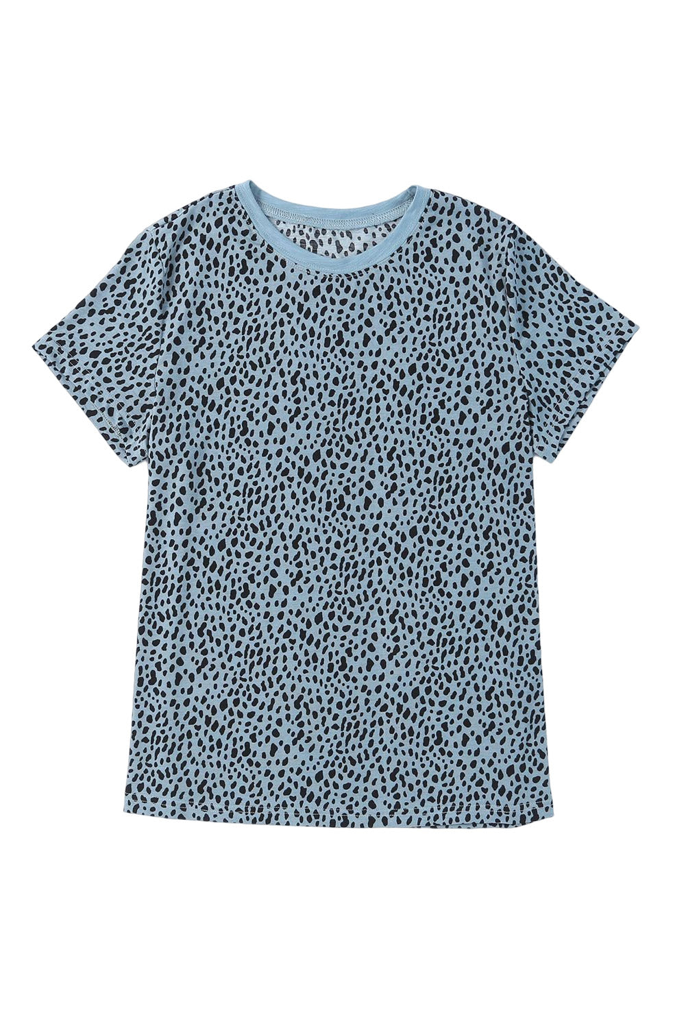 Apricot Cheetah Print Casual Crew Neck T Shirt - Product image 20 T Shirts by Divine Design4U