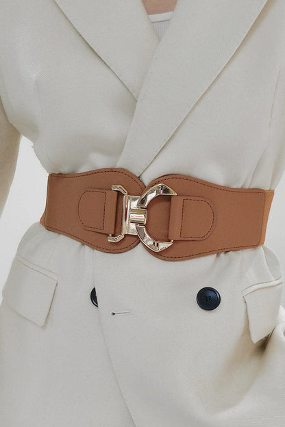 Alloy Buckle Elastic Belt.