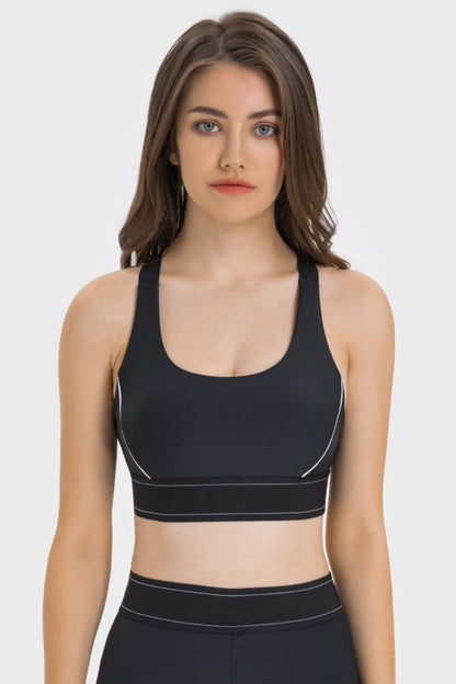 Contrast Sports Bra.