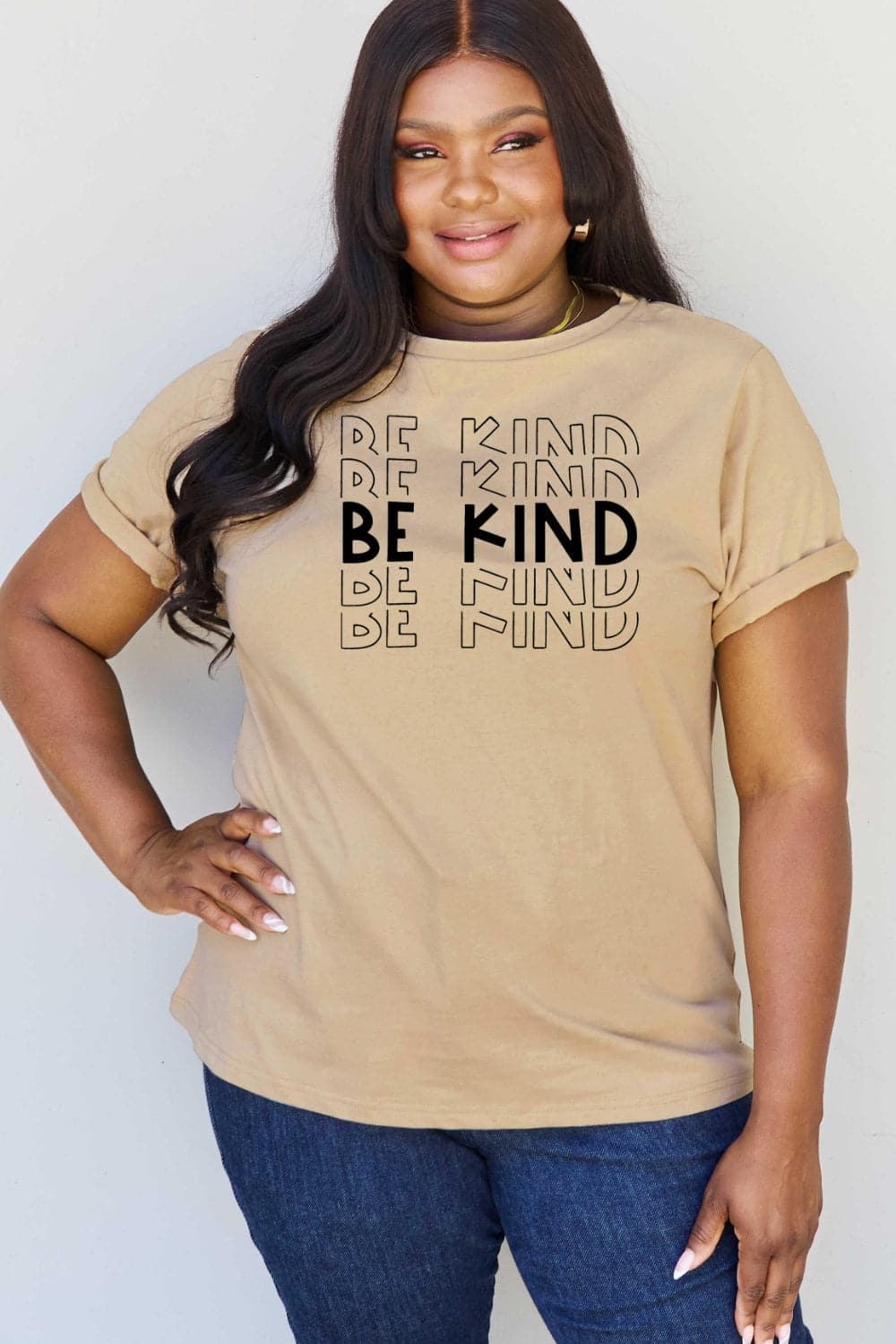 Simply Love Full Size BE KIND Graphic T-Shirt.