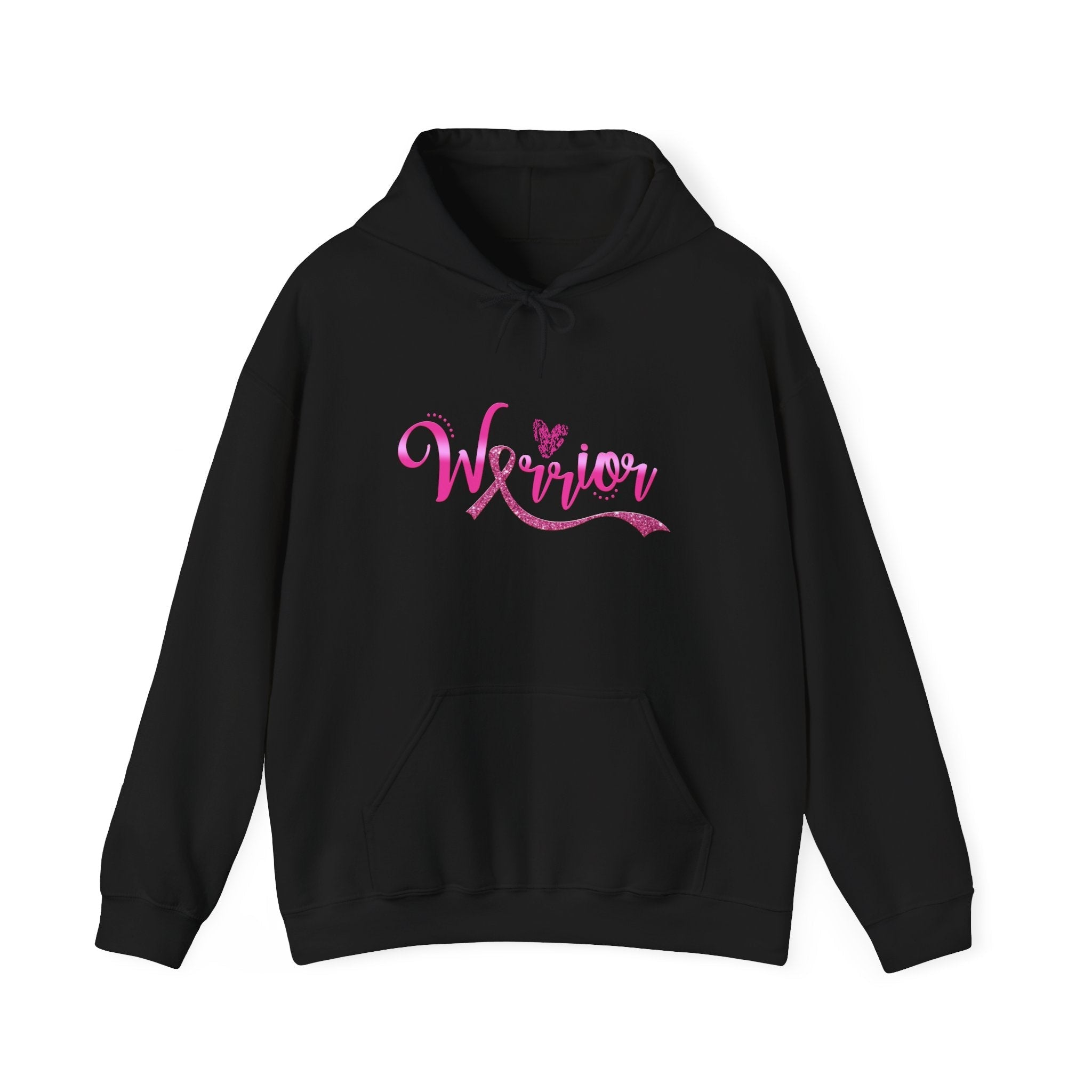 Warrior Breast Cancer Awareness Hoodie With Pink Ribbon Inspired Graphic Gildan 18500 Unisex S To 5XL Coco’s Tee Boutique