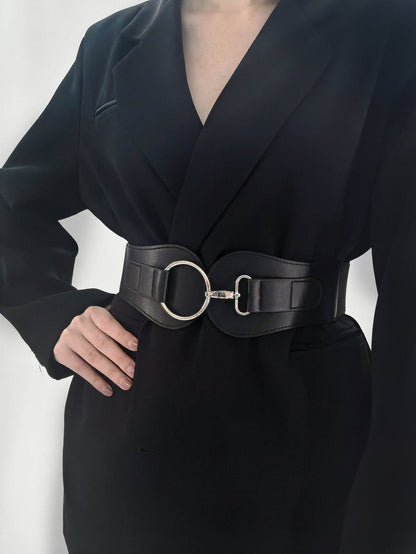 PU Elastic Wide Belt.