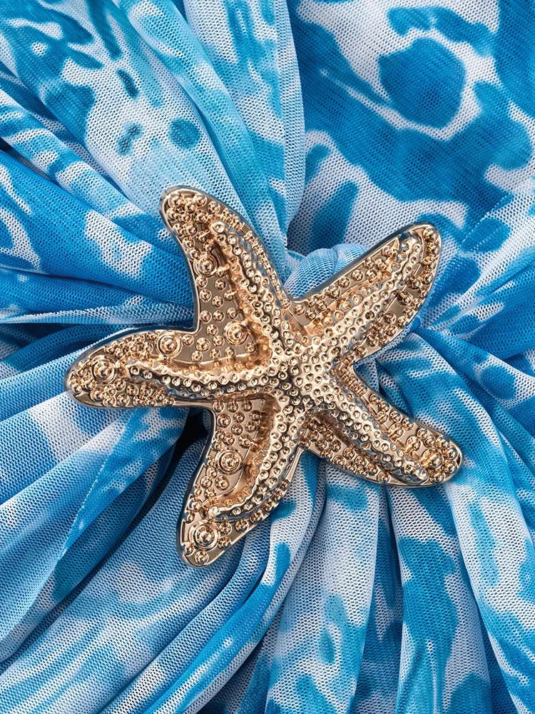 Printed Mock Neck Long Sleeve Mini Dress Coco’s Tee Boutique