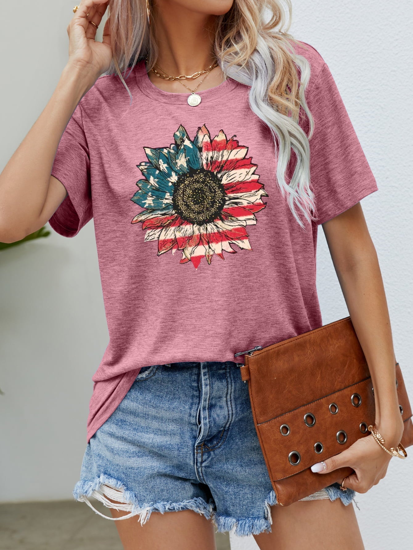 Simply Love: Patriotic Flower Graphic Tee