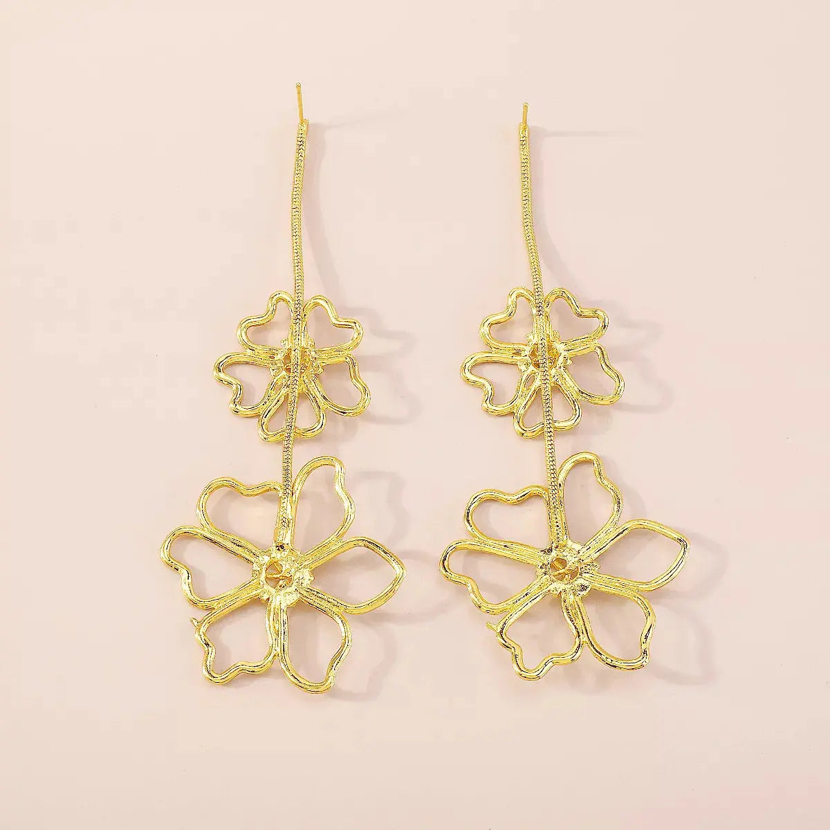 Alloy Flower Dangle Earrings Simply Love
