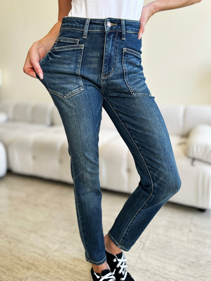 Judy Blue Full Size High Waist Skinny Jeans.