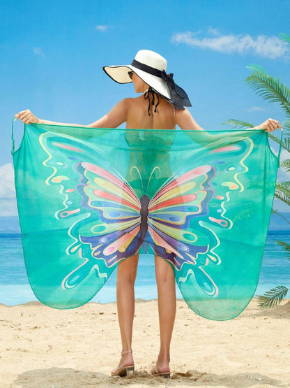 Butterfly Spaghetti Strap Cover Up.