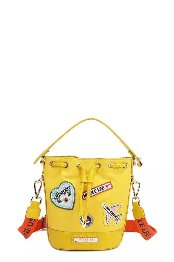 Nicole Lee USA Color Patch Bucket Bag Coco’s Tee Boutique