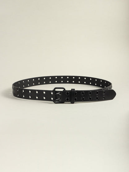 Grommet PU Leather Belt.