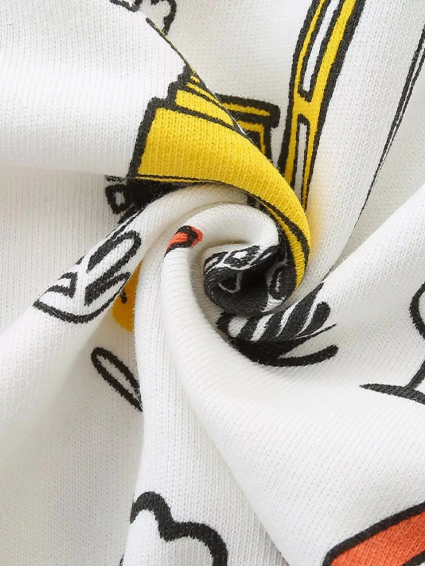 Children's Cartoon Construction Vehicle Print Zip-Up Jacket Simply Love