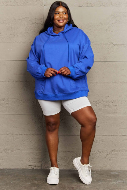 Ultimate comfort long sleeve drawstring hoodie