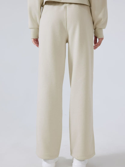 Effortlessly chic drawstring wide-leg trousers