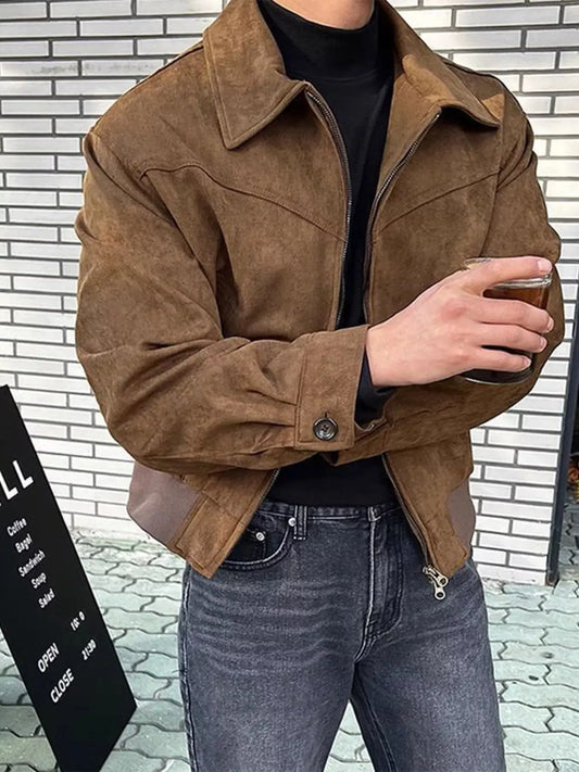 Men's Plus Size Zip Up Long Sleeve Jacket Simply Love