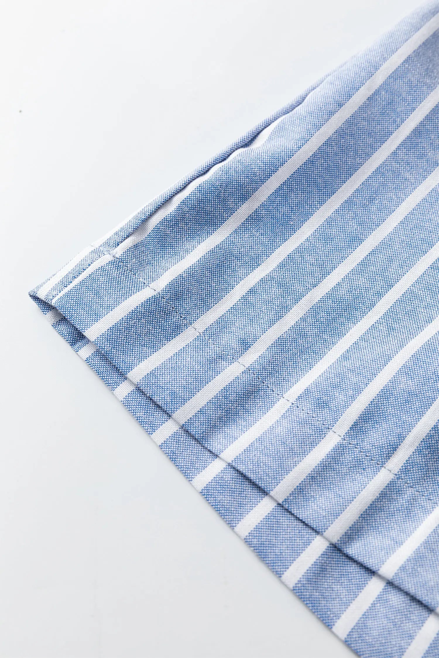 Sky Blue Stripe Buttoned Loose Casual Pants For Women Relaxed Fit Dear-Lover Dropshipping