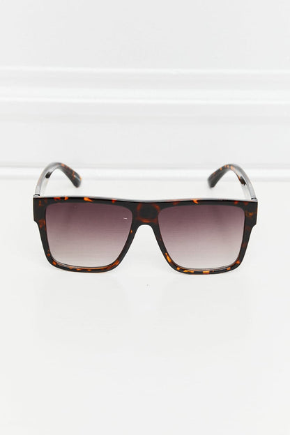 Tortoiseshell Square Full Rim Sunglasses.